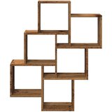  Zidna kockasta polica Staro drvo 78x15x93 cm Konstruirano drvo | Eponuda.com