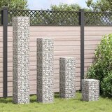  Gabionske gredice 4 kom 30 x 30 x 50/100/150/200 cm željezne | shoptok.hr