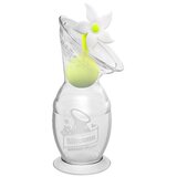Haakaa ročna črpalka silikonska 2. gen 150 ml + pokrovček bela rožica | Shoptok.si