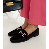 Gemre Black velour loafers with rhinestones Fabrizia | shoptok.hr