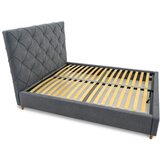 Scandic Sivi tapecirani bračni krevet s prostorom za odlaganje s podnicom 140x190 cm Bee – | shoptok.hr