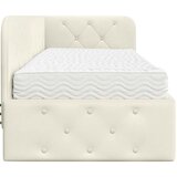  Kutni okvir kreveta Krema 80 x 200 cm Baršun | shoptok.hr