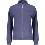 ženski plavi zip-up sweatshirt