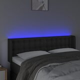  LED uzglavlje crno 147x16x78/88 cm od umjetne kože | shoptok.hr