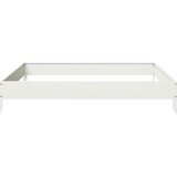  Povišena vrtna gredica bijeli 100 x 100 x 18,5 cm od čelika | Eponuda.com