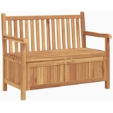 Vrtna klupa s pohranom 114 x 60 x 90 cm Čvrsto teak drvo | shoptok.hr