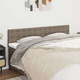  Uzglavlja 2 kom smeđesiva 80x5x78/88 cm od tkanine | shoptok.hr