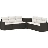  Set sofe 7 kom. Crna i krem-bijela 55 x 55 x 69 cm 237,5 x 237,5 x 85 cm | Shoptok.si