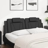  Jastuk za uzglavlje Viana crni 160 cm od umjetne kože | Eponuda.com