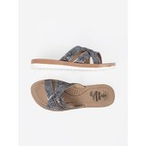 Shelvt Women's metallic flat sandals | ePonuda.com