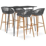  5-dijelni barski set crno-sivi | shoptok.hr