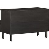 TV ormarić crni 70 x 33 x 46 cm od masivnog drva manga | shoptok.hr