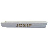  Zidarski metar (Duljina: 2 m, Natpis: Josip, Boja: Bijele boje) | shoptok.hr