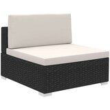 Poli 8-dijelna vrtna garnitura od poliratana s jastucima crna | shoptok.hr