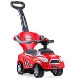  Auto s ručkom 3 u 1, s uklonjivim ručkom za guranje i zaštitnom šipkom (crvene boje) | shoptok.hr