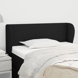  Uzglavlje s ušima crno 93x23x78/88 cm od tkanine | shoptok.hr