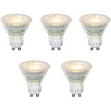 LUEDD Komplet 5 prozornih LED žarnic GU10 50 mm 2,5 W 450 lm 2700 K Cene