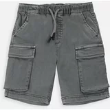 Coccodrillo Otroške kratke hlače siva barva