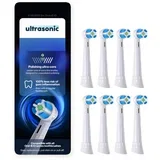 glava ščetke za Oral-B iO Gentle Clean serijo, 8 kos, beli nastavki, (22071125)