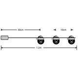  led svetleći niz "sneško belići" 0.9m ML-C3027 | ePonuda.com