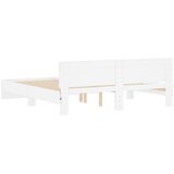  Okvir za krevet s uzglavljem i LED bijeli 180x200 cm | shoptok.hr