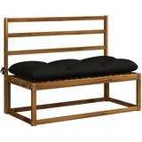 Jastučić za klupu VIANEN 100% poliester Crna 110 x 50 x 12 cm | shoptok.hr