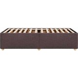 vidaXL Posteljni okvir temno rjav 100x200 cm blago, (21292577) Cene