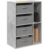  Kreveta s ladicama Betonski sivi 60 x 33,5 x 84 cm | shoptok.hr
