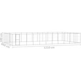 vidaXL Zunanji pasji boks pocinkano jeklo 79,86 m² | Shoptok.si