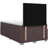  Boxspring krevet s madracem Tamno smeđa 120 x 190 cm Tkanina | shoptok.hr