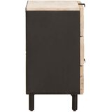  Noćni ormar s ladicama Bijelo 50 x 33 x 62 cm Čvrsto drvo manga | shoptok.hr