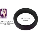 Black Velvets Black Velvet - prsten za penis debelih stijenki (3,8 cm) - crn | shoptok.hr