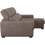 CARRYHOME KOTNA SEDEŽNA GARNITURA, mikrovlakna rjavosiva | Shoptok.si