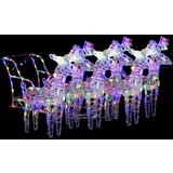  Božični jeleni s sanmi 320 LED lučk iz akrila, (20707824) | Shoptok.si