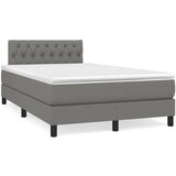 vidaXL Krevet s oprugama i madracem tamnosivi 120 x 200 cm od tkanine Cijene