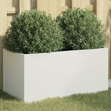 Maison Chic Cvetlično korito - Cvetlični Lonec belo 62x30x29 cm jeklo, (21788795) | Shoptok.si