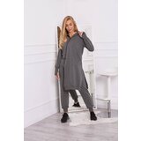 Kesi Set of sweatshirt with longer side made of graphite | Shoptok.si