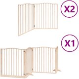  Vrata za pse s vratašcima 8 panela sklopiva 640 cm drvo topole | shoptok.hr