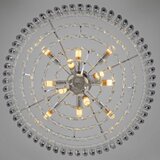 Brilagi Plafonski luster ECLIPSE 12xE14/10W/230V, prečnik 78 cm, srebrne boje Slike