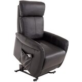 Modern Living tv fotelj hamilton, usnje, črna | Shoptok.si