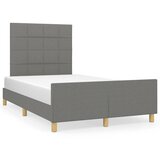 vidaXL Posteljni okvir z vzglavjem temno siv 120x190 cm tkanina Cene
