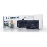  Tastatura + miš + podloga + slušalice office GEMBIRD, KBS-UO4-01, multimedia USB, USA layout | Eponuda.ba