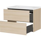 Germania Zidni ormarić za ispod umivaonika u dekoru hrasta u prirodnoj boji 81x61 cm Bodera – | shoptok.hr