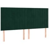  Okvir za krevet bez madraca tamnozeleni 200x200 cm baršunasti | shoptok.hr