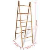 Duple Ljestve za Ručnike s Pet Šipki Bambus 50x160 cm | shoptok.hr