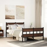 vidaXL Posteljni okvir brez vzmetnice z vzglavjem/vznožjem 120x200 cm Cene