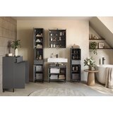 Germania Antracitno siva stenska/z ogledalom kopalniška omarica 60x71 cm Arcena – | Shoptok.si