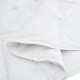 vidaXL Odeja Drugo z blazino 3 pcs Bela 240 x 220 cm Puh | Shoptok.si