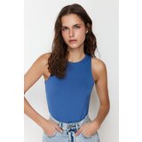 Trendyol Open Indigo Barter Neck Flexible Snaps Knitted Bodysuit | Shoptok.si
