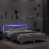  Okvir za krevet s uzglavljem i LED bijeli 150x200 cm | Eponuda.com